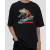 koszulka Iguana deskorolka. T-shirt jakości premium SUB994 czarna koszulka 100% bawełna